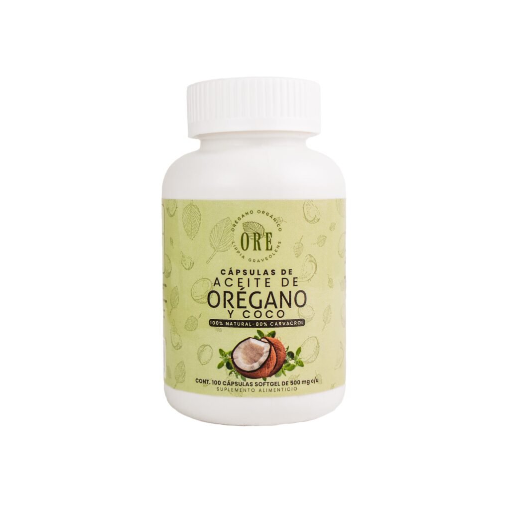 Cáps Aceite de Orégano y Coco