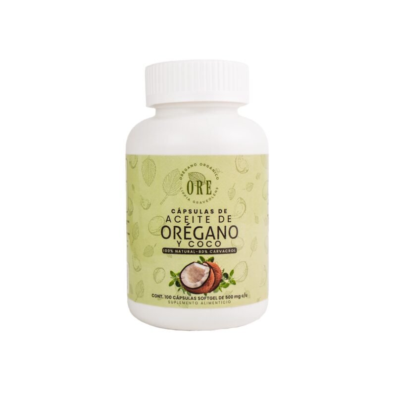 Cáps Aceite de Orégano y Coco